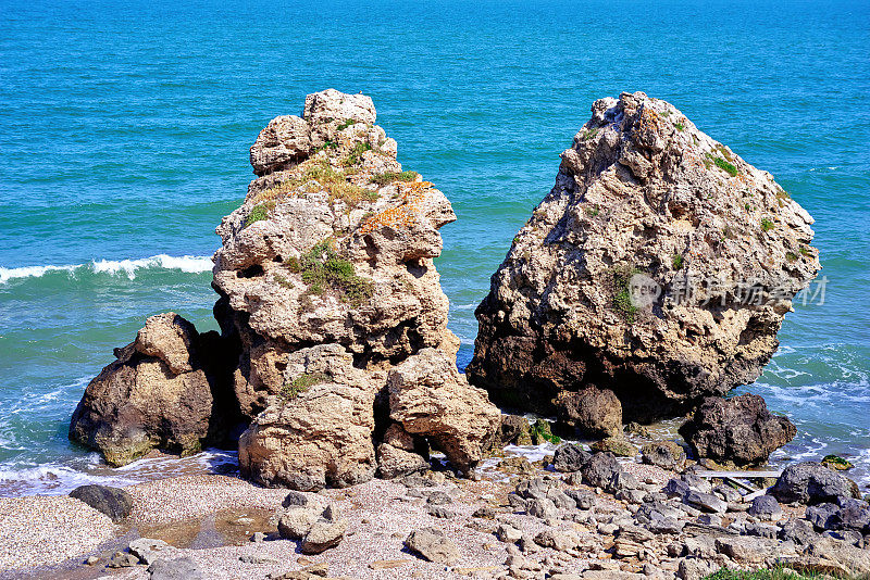 悬崖海岸碧海，克里米亚