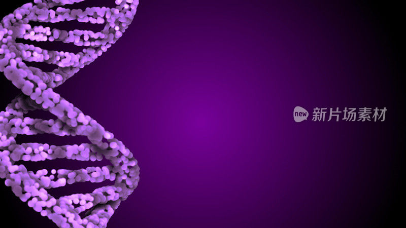 DNA。摘要三维多边形线框DNA。