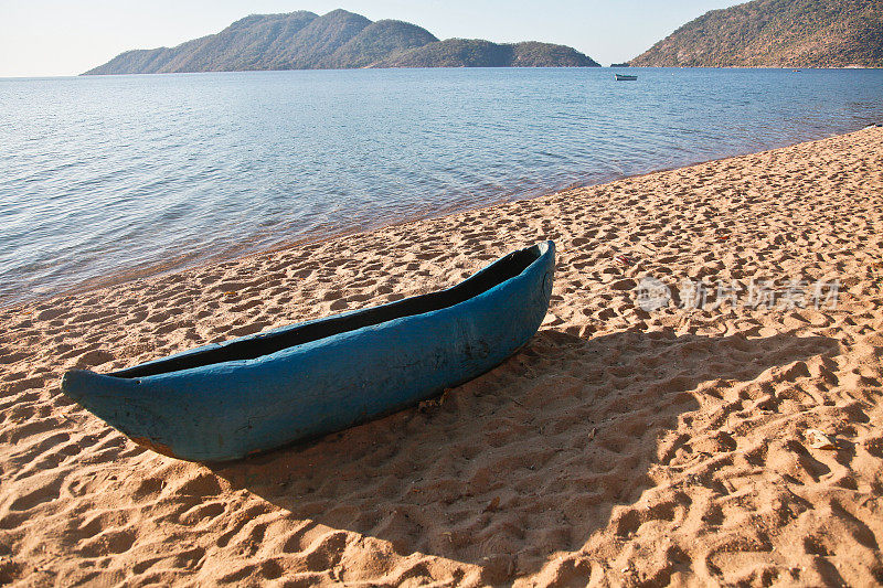 独木舟，马拉维湖，马拉维，非洲