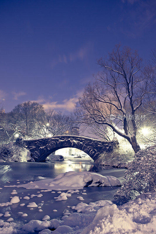 冬天的加普斯托大桥