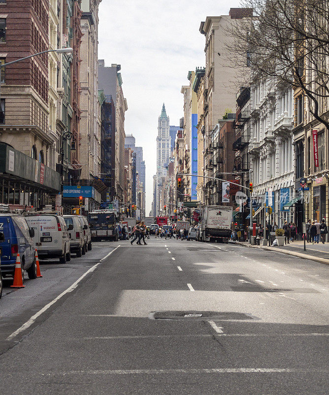 百老汇，曼哈顿，纽约的街景