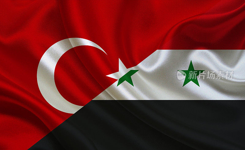 土耳其和叙利亚国旗