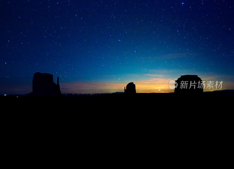 纪念碑谷夜景