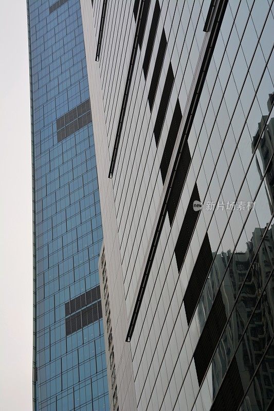 现代摩天大楼，香港