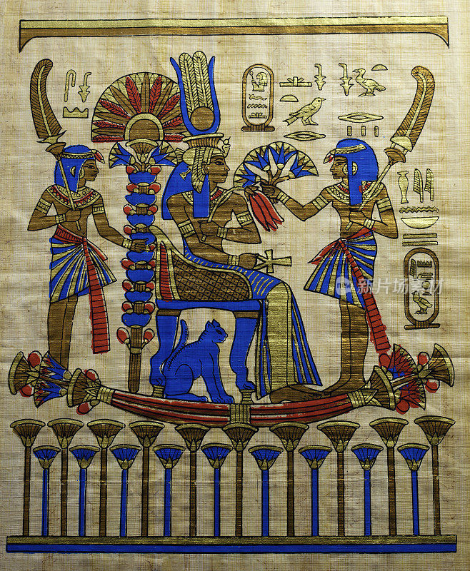 埃及纪念品纸莎草