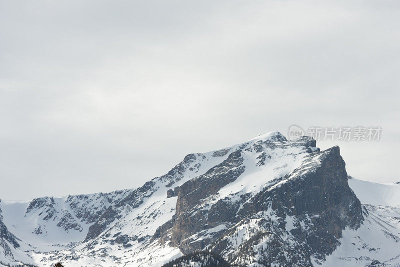 科罗拉多落基山国家公园冬季景观