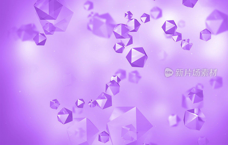 紫色五角形背景