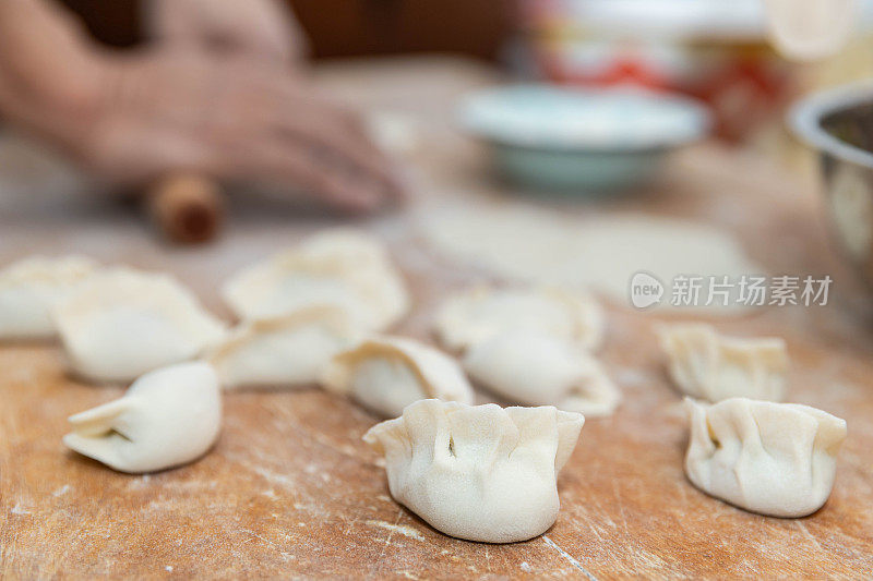 烹饪中国饺子(饺子)