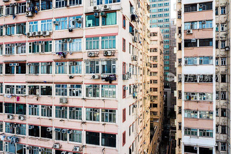 旧社区，香港的公寓大楼