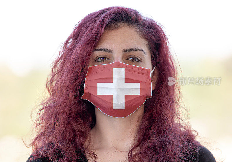 面罩与瑞士国旗设计