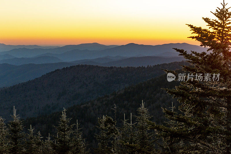 来自克林曼斯圆顶的大烟山