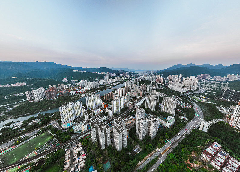 香港沙田地区的住宅大厦