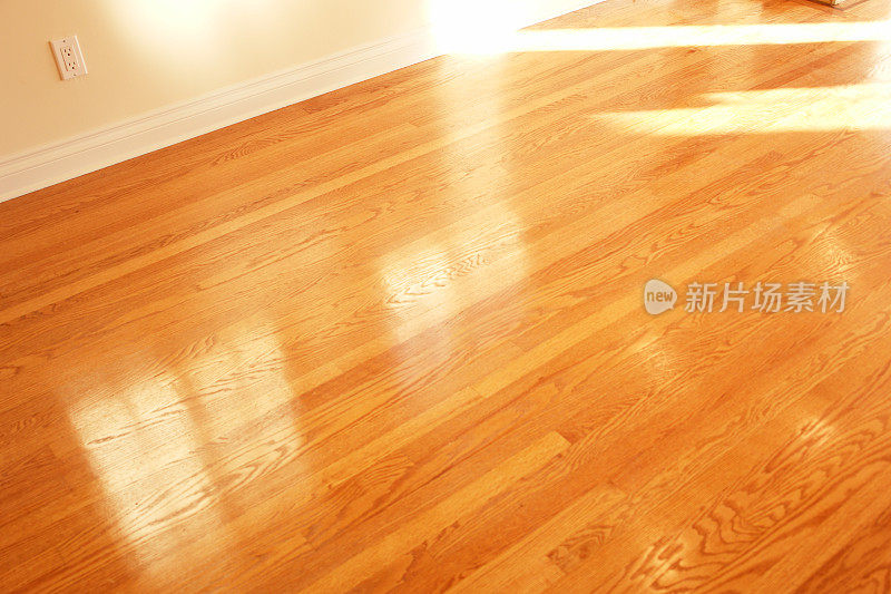 美丽的新阳光硬木地板