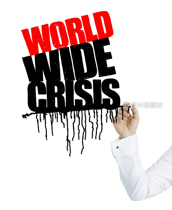 商人手绘世界危机