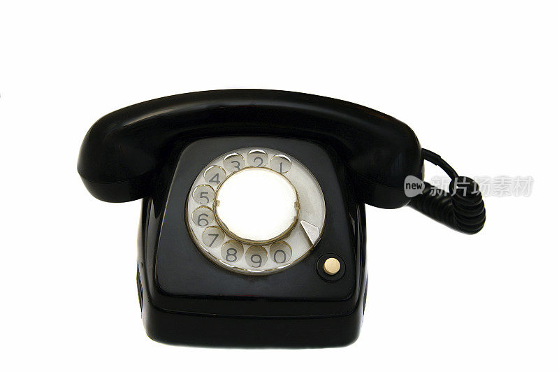 黑色复古的电话