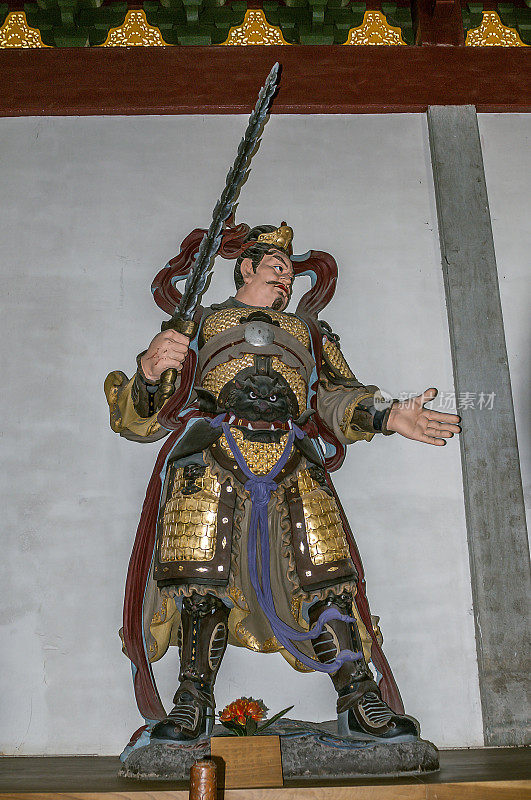杭州。拟人化的十二宫守护者的雕塑人物。