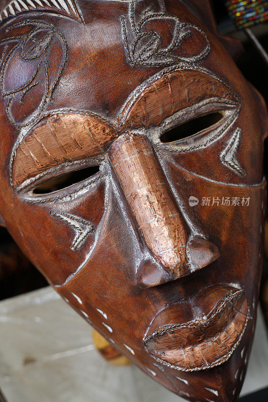 来自刚果民主共和国的非洲面具