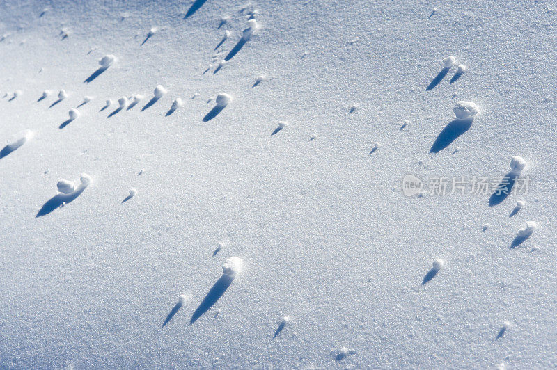 纹理雪球在冬天