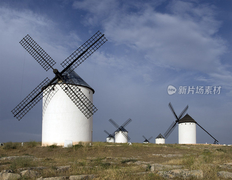 西班牙拉曼查的风车