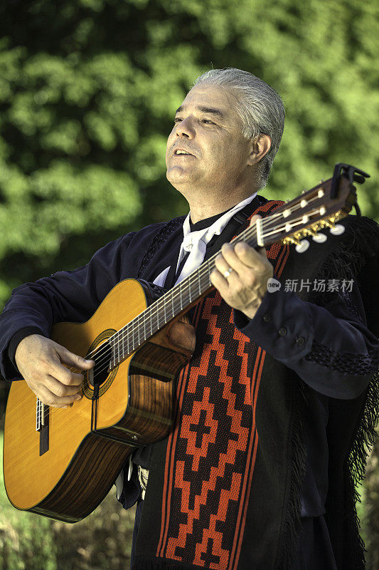 传统的阿根廷的音乐家