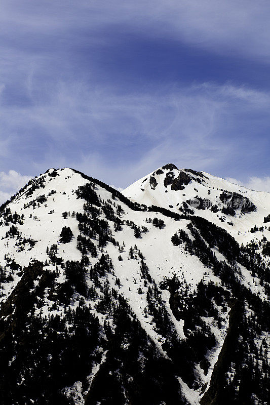 雪山垂直