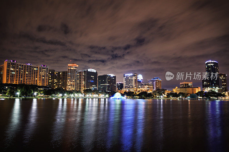 奥兰多，佛罗里达的夜景