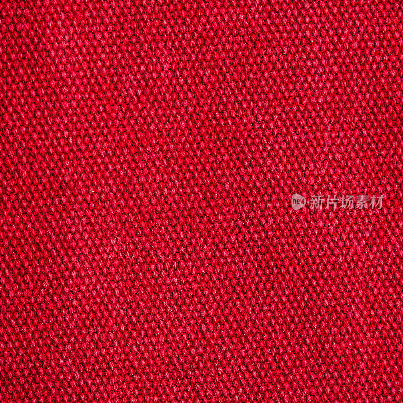 细织红色亚麻织物纹理背景