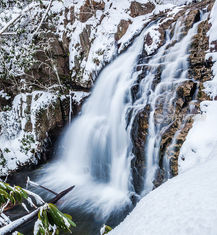 雪下鹰瀑