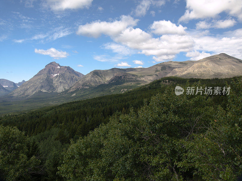 上升的狼山冰川国家公园