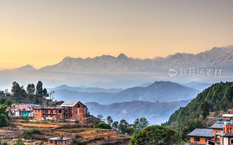 尼泊尔的班迪普尔村