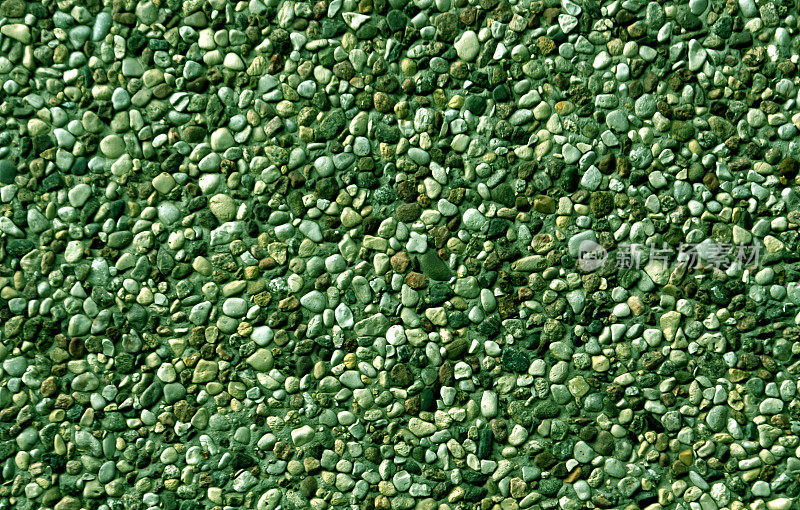 绿色小石头图案。