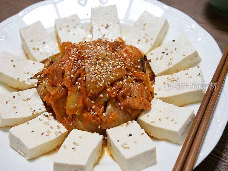 亚洲菜蘸豆腐