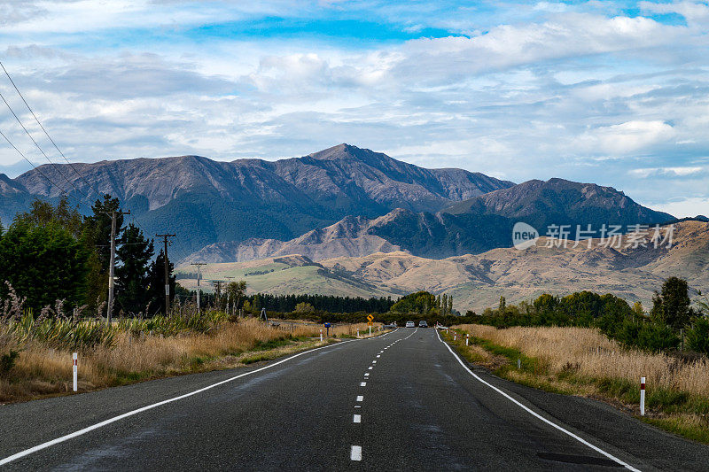新西兰南岛周围的高速公路