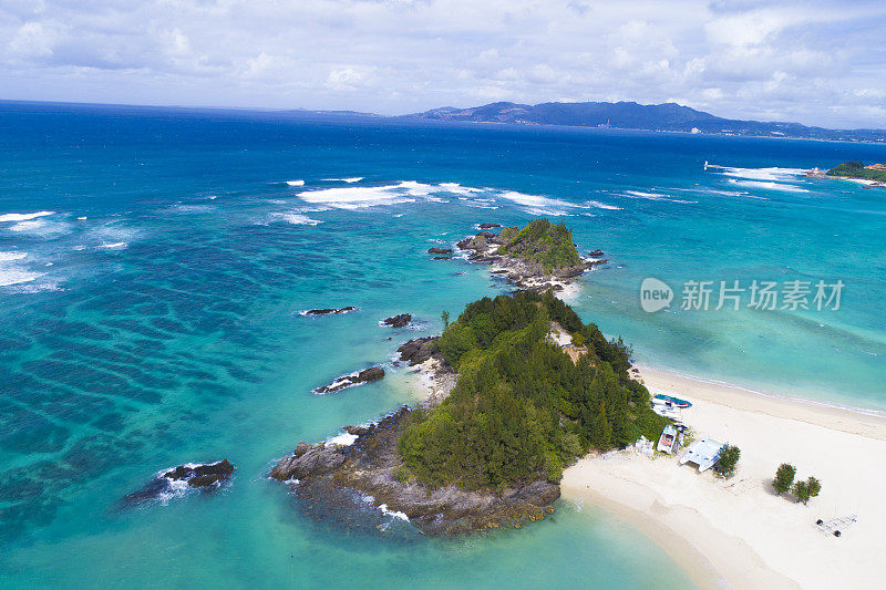 海滩和岛屿。