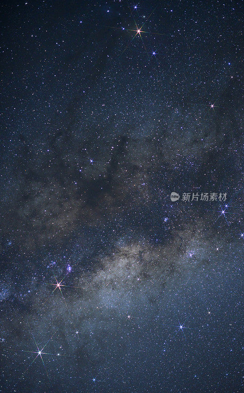 银河系和三颗行星