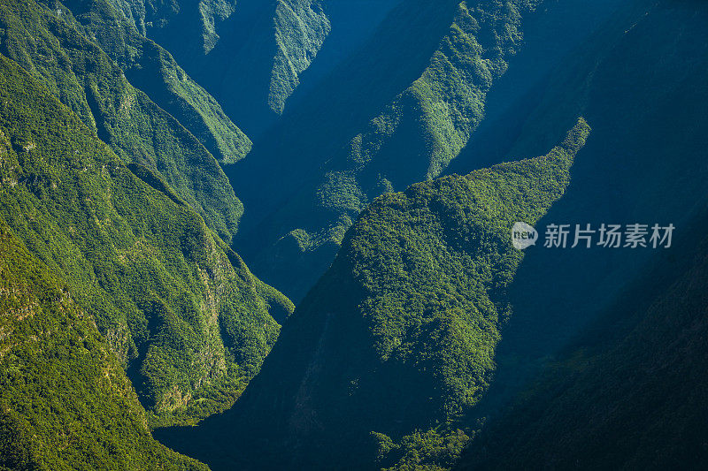 留尼旺岛的布瓦庭院观景台