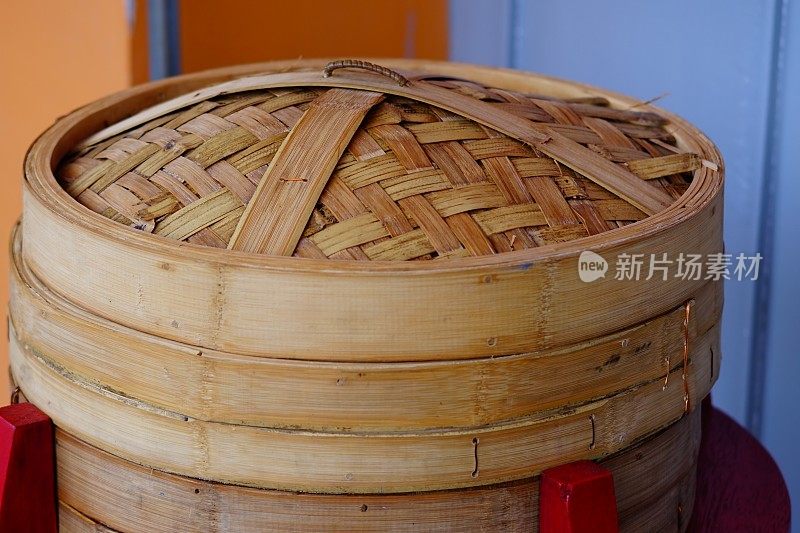 中国竹制蒸笼