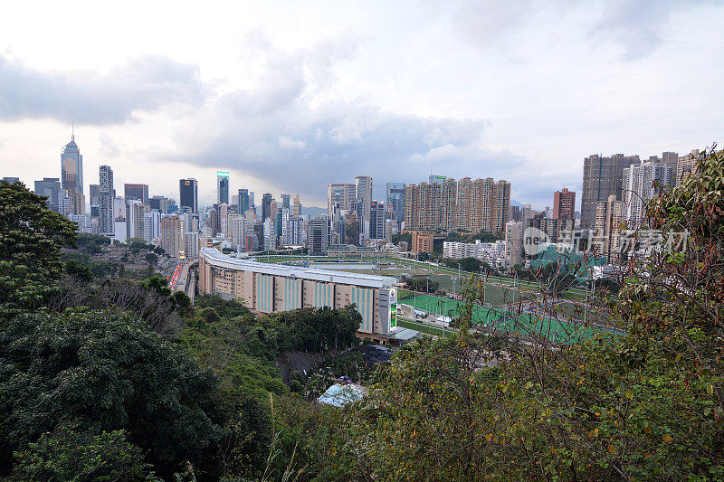 跑马地的香港天际线