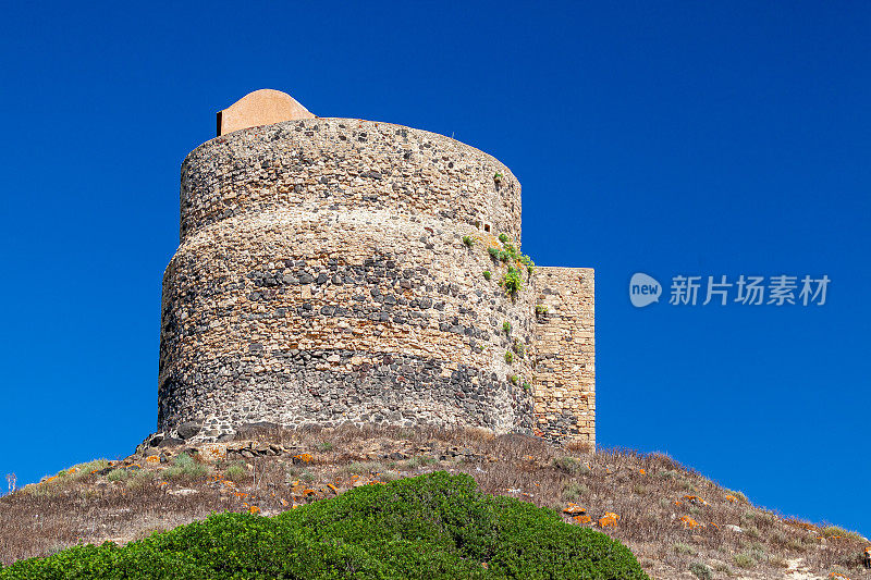 意大利撒丁岛卡布拉斯的圣乔凡尼海岸塔