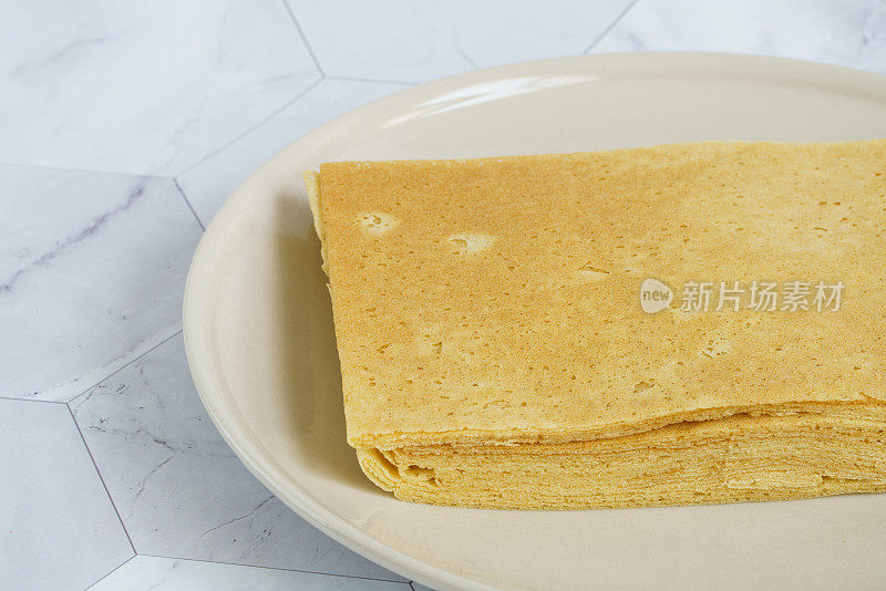 盘子里的煎饼