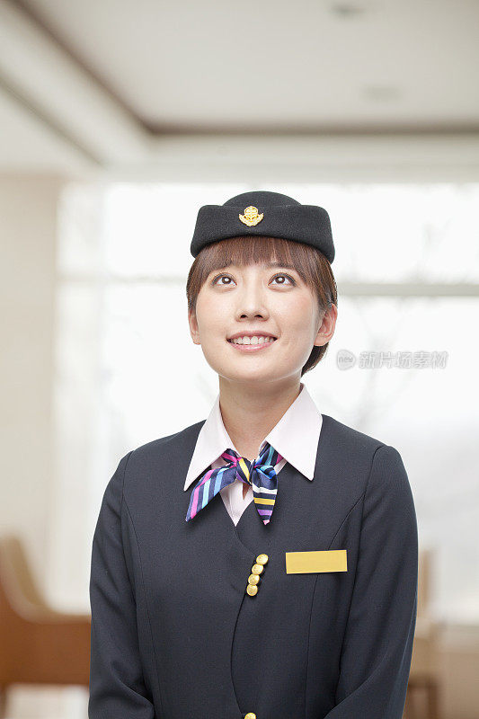 微笑的中国空姐