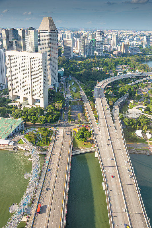 新加坡市中心CBD的天际线