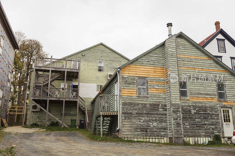 加拿大新斯科舍省，联合国教科文组织遗产卢嫩堡，五颜六色的房子