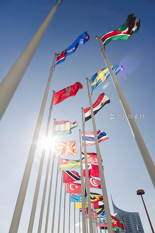维也纳国际中心的旗帜