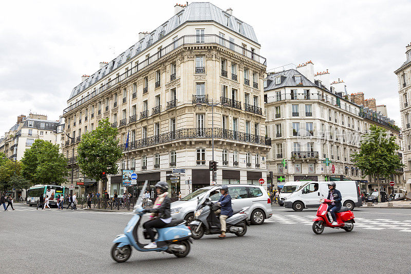 法国巴黎圣日耳曼大道街景