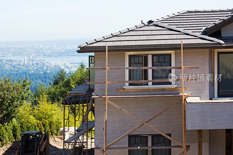 正在建设中的加拿大温哥华住宅