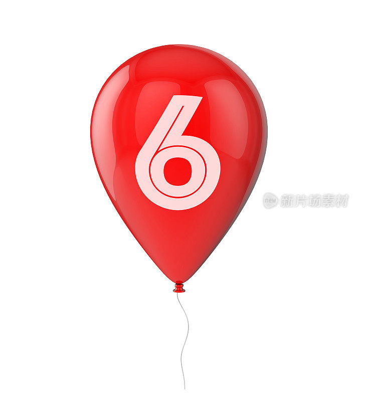 6日生日气球
