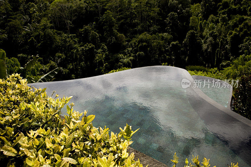 游泳池视图乌布巴厘岛