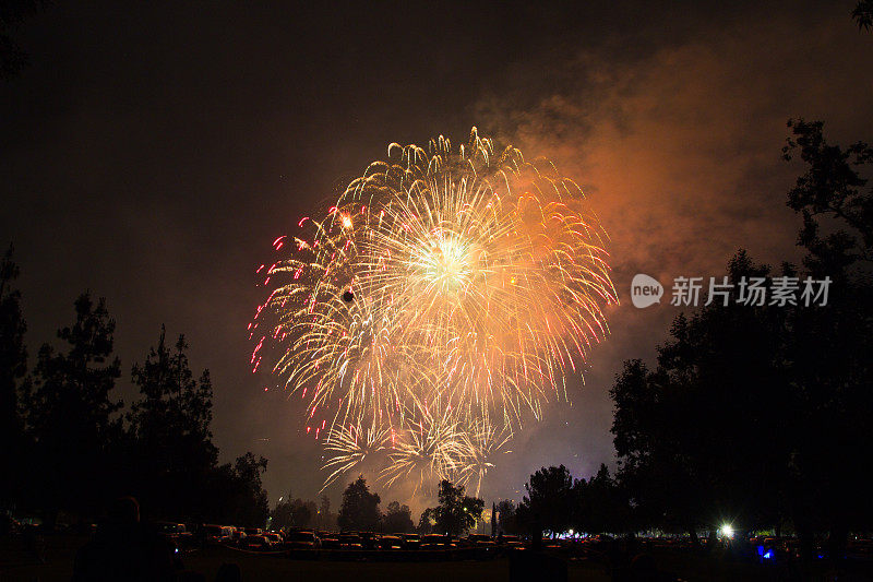 7月4日的烟花庆典，圣诞节和新年