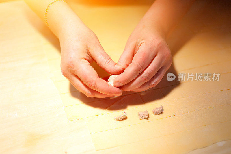 饺子制作过程